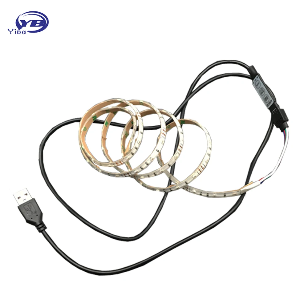 SMD 3528 ТВ ПОДСВЕТКА смещение Освещение USB Светодиодная лента Водонепроницаемая 50