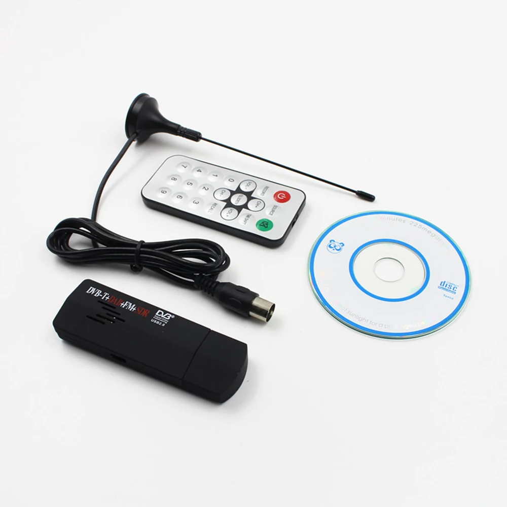 1 компл.. цифровой ТВ-тюнер USB 2 0 Dongle Stick ТВ SDR приемник RTL2832U + R820T DVB-T DAB FM высокое