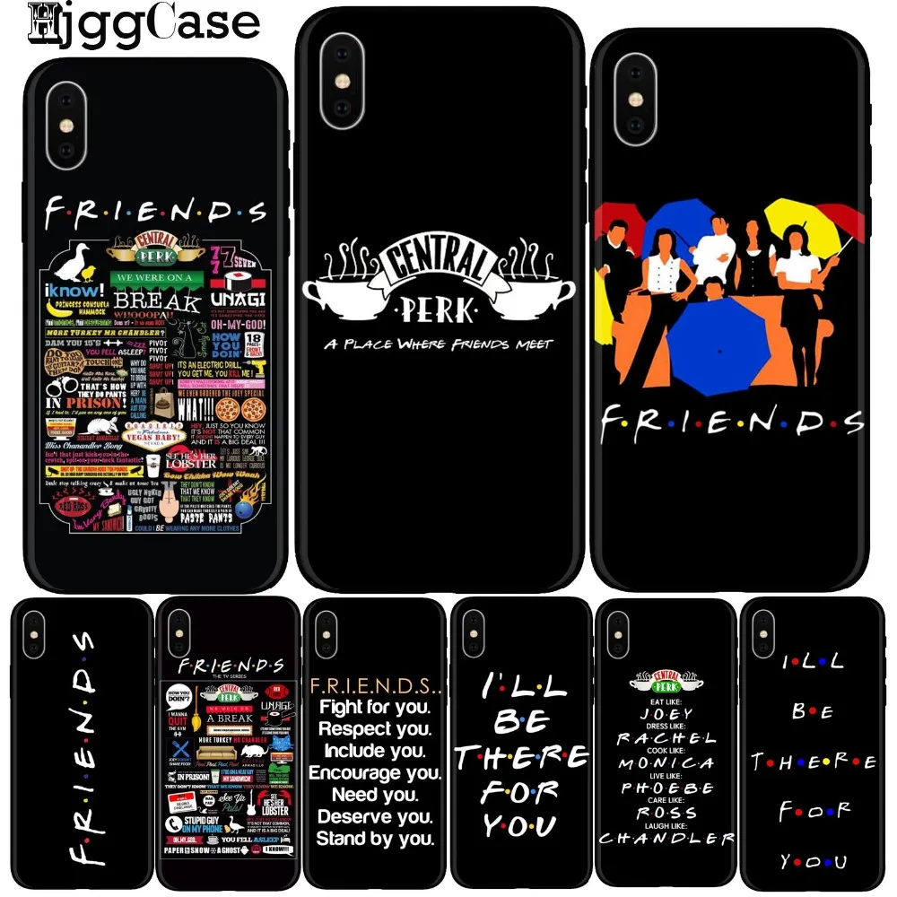 Чехол для телефона Central Perk Coffee friends tv show how you doin черный силиконовый чехол iPhone 6 6S 7 8