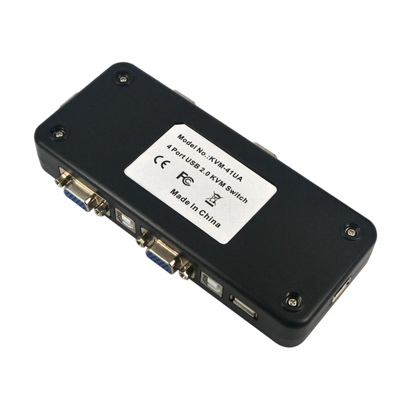 USB KVM 4 порта Селектор VGA печать Авто переключатель монитор коробка сплиттер V322 2 0 с