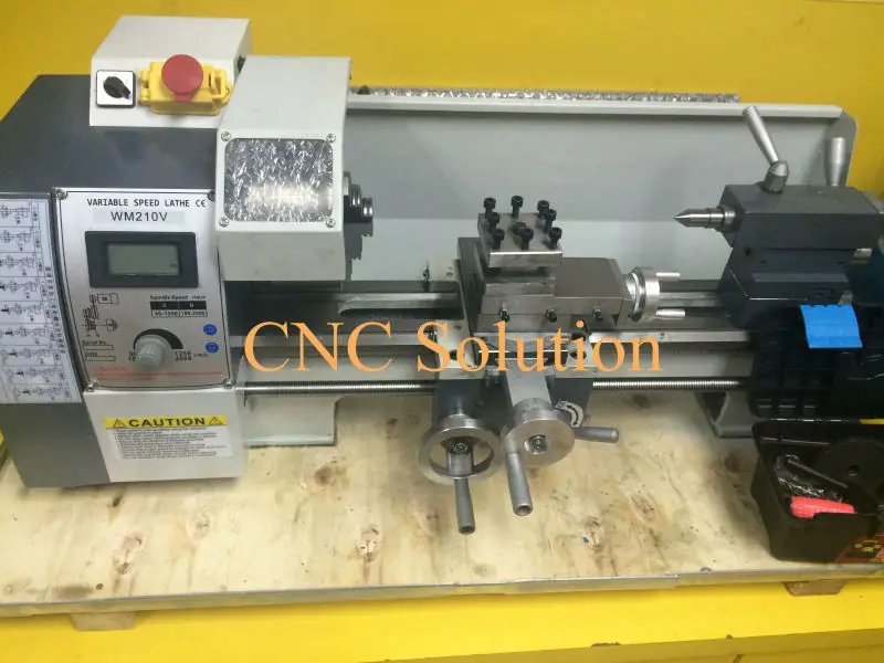 850W Variable Speed Mini Lathe Machine 220V Brushless Motor Mini Metal