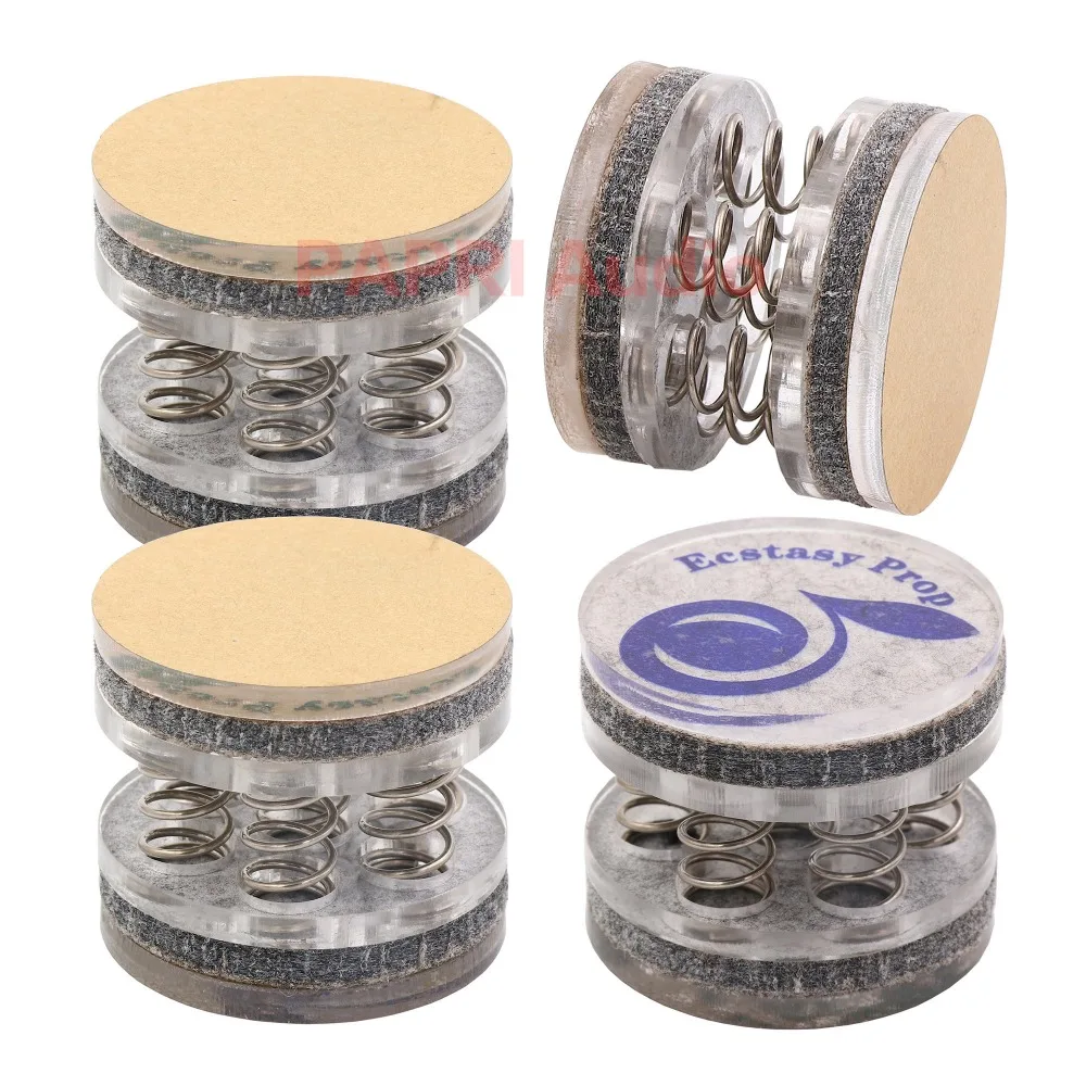 

GZLOZONE 4PCS 43x37mm DIY Plastic Feet Pad with Steel Spring For CD Player Preamp LP Turntable Speaker DAC Amplifier Guitar