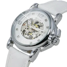 Mujeres del reloj de Moda de Primeras marcas de lujo Mecánico Transparente reloj Señora relojes mujer relojes de las mujeres de La Muchacha Ocasional Vestido reloj