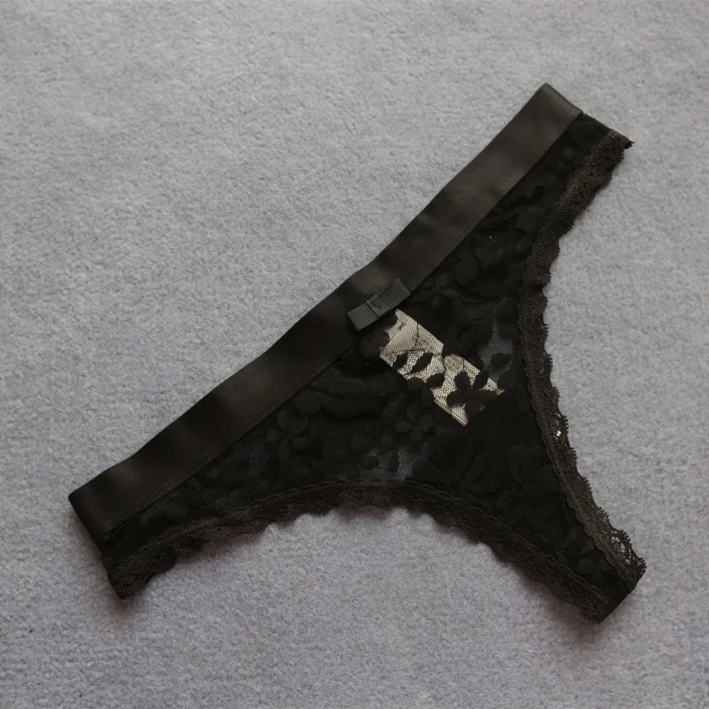 Voplidia Women Sexy Panties Underwear Thongs G-Strings 2018 See through Female Seamless Lingerie Lace Low-waist G Strings PM213