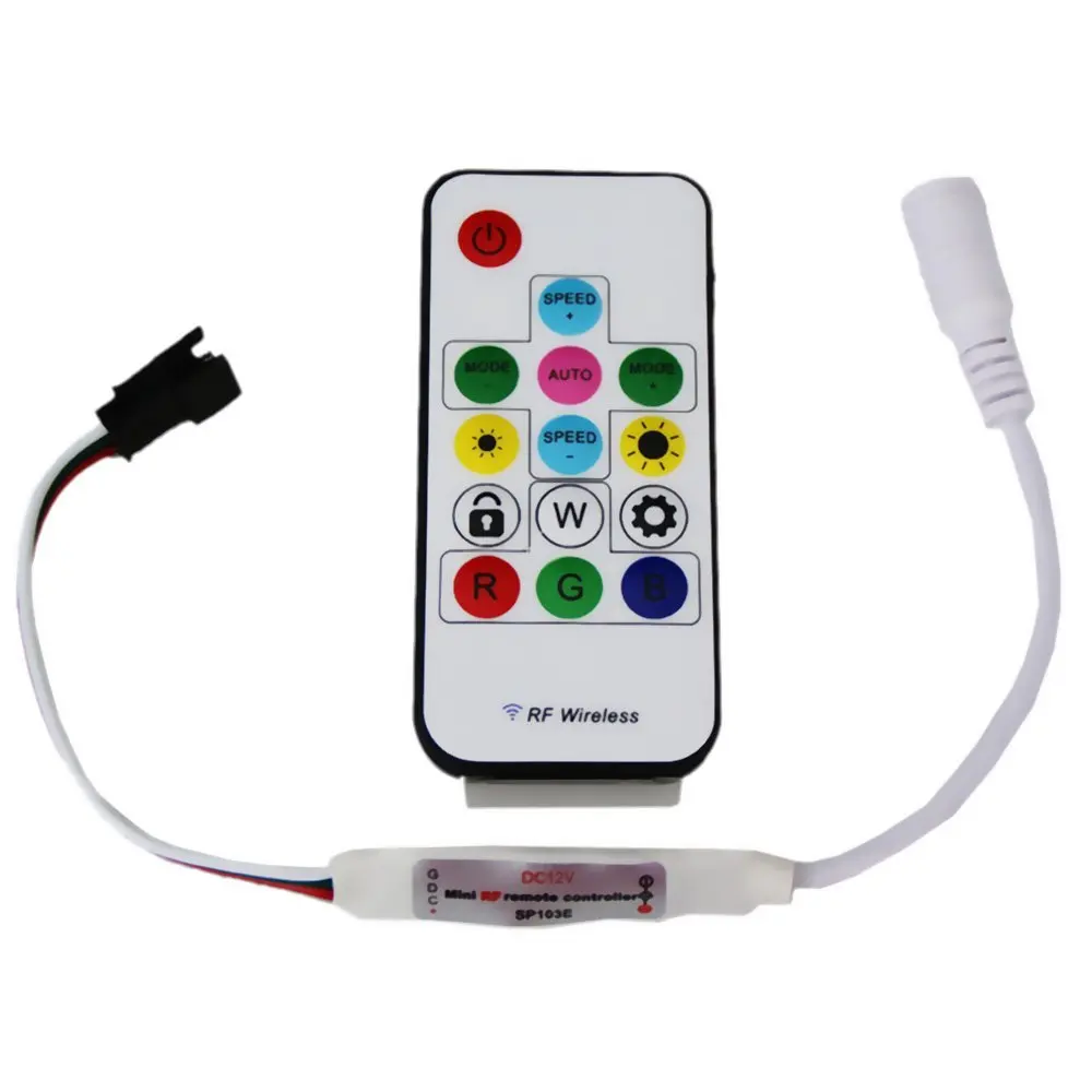 5 шт. SP103E DC5V/12v WS2801 WS2812B DC12V 2811 Миниатюрный цифровой RGB контроллер светодиодной