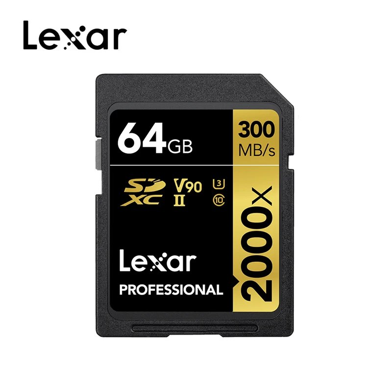 Lexar 2000X UHS-2 SD карты с U3 Flash Limited флешки Class 10 32 ГБ, 64 ГБ и 128 Гб Профессиональный Камера kart высокое Скорость памяти