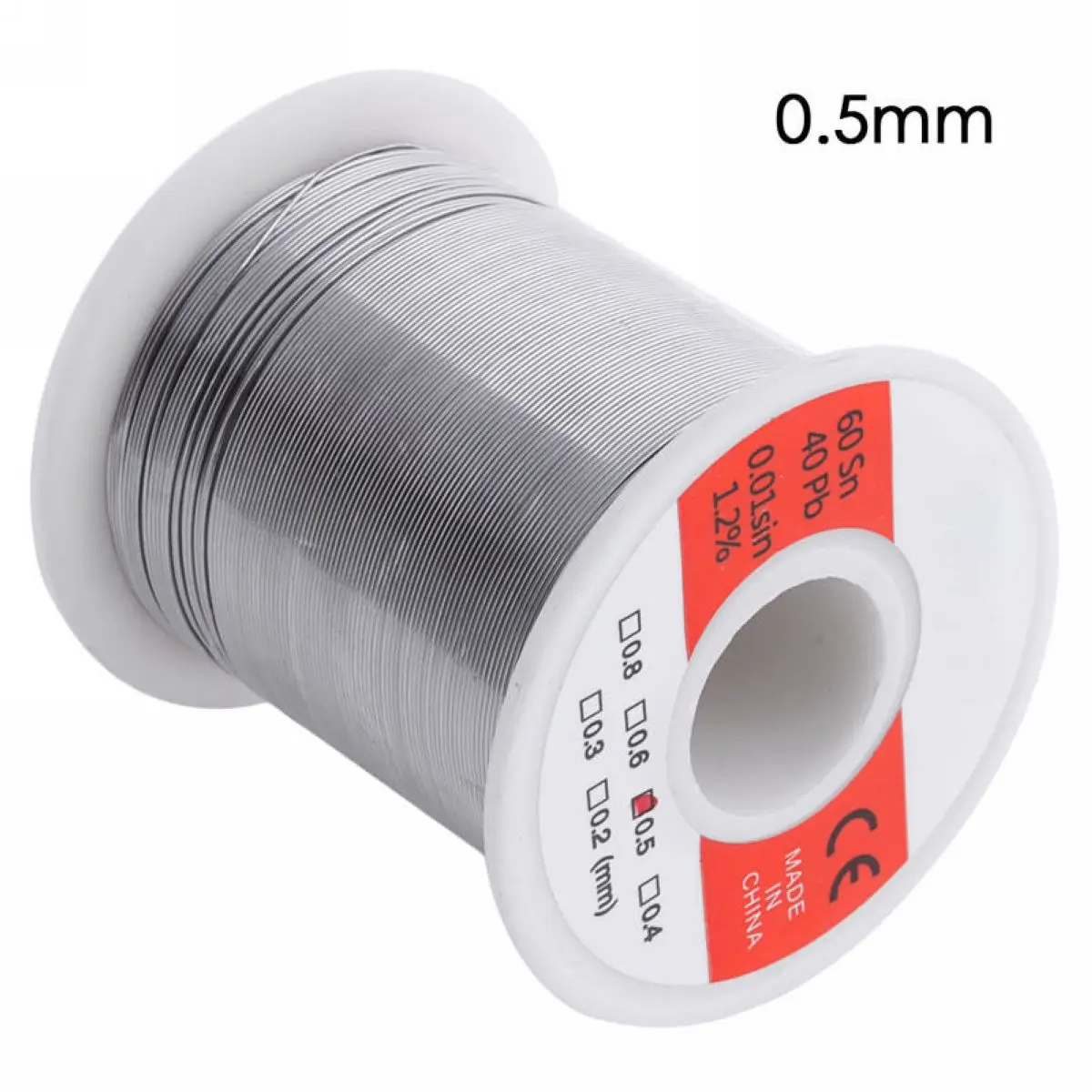 1pc 0.5mm  150G Tin Lead Flux 1.2% 60/40 Rosin Core Solder Soldering Welding Wire Silver