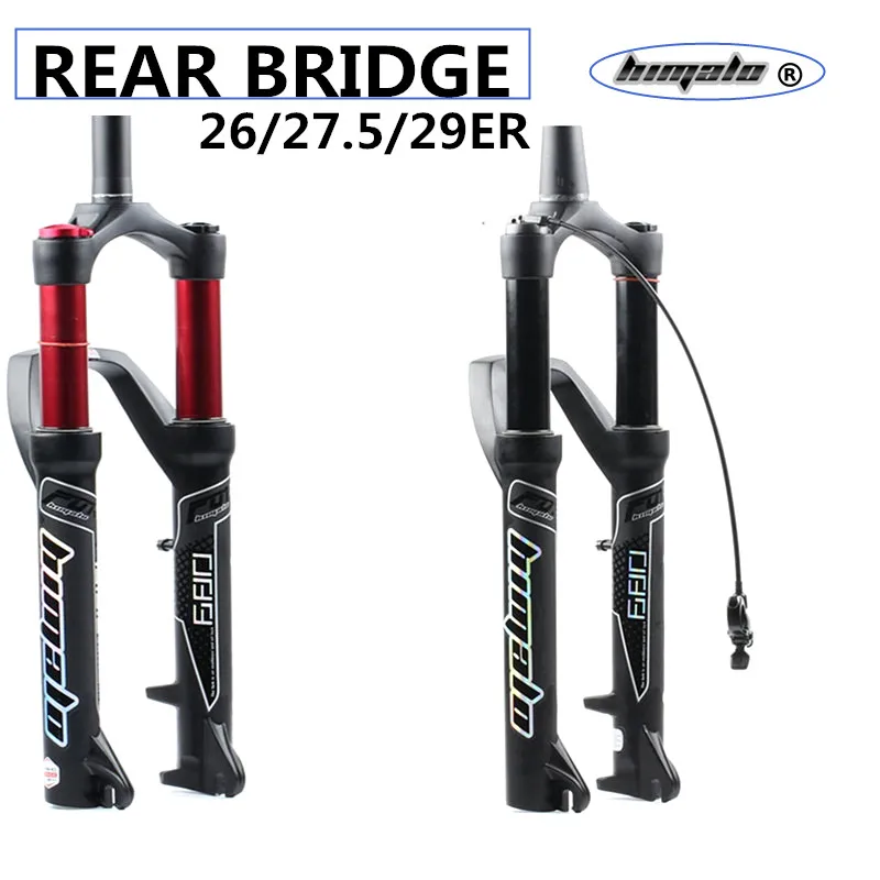 

HIMALO bicylce fork 27.5/29ER fork rear bridge air MTB Bike Fork suspension Oil and Gas Fork for Manitou Machete Comp