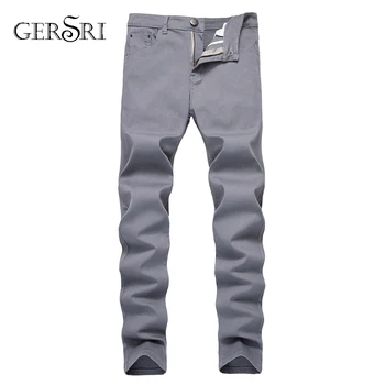 

Gersri Men's Jeans Classic Retro Straight Denim Jeans Men Plus Size 28-42 Men Long Pants Trousers Brand Straight Jean