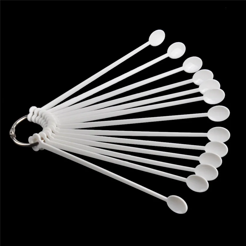 

100PCS 13cm False Nail Art Tips Nail Polish Display Nails Art Palette Color Chart With Ring Nail Art Display