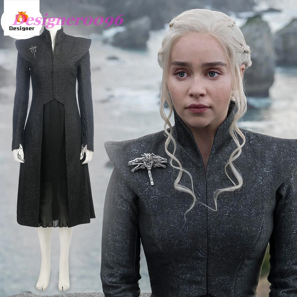 

Game of throne Season 7 Actress Daenerys Targaryen Cosplay Costume Mother of Dragons Dress Suit for Party Long Dress Adult