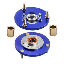 1 par placas de camber para bmw e36 deriva rodízio 325ic 328i 328is 32ic 323i 323ic europa coilover montagem superior placa camber coilover