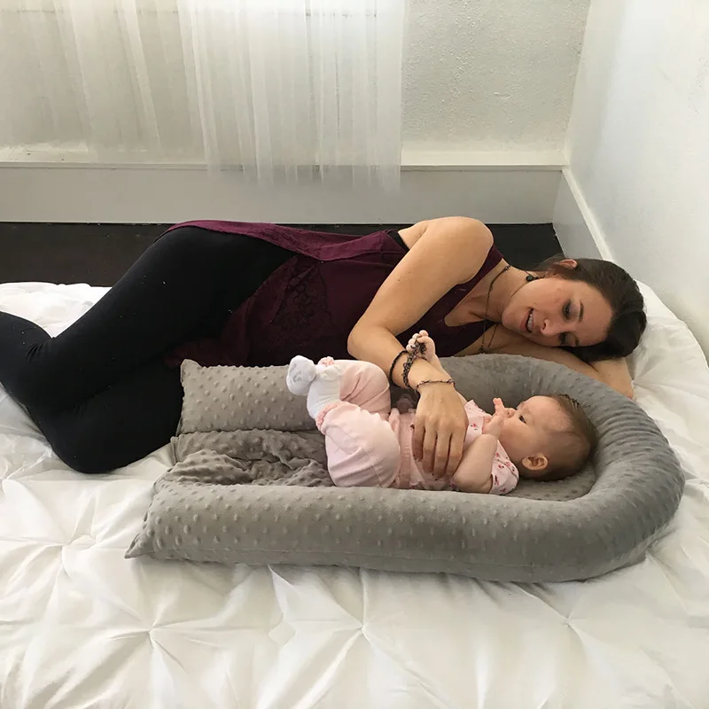 

Baby Nest Bed Crib Portable Removable And Washable Crib Travel Bed For Children Infant Kids Cotton Cradle