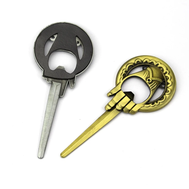 

Hand Of The King Bar Beer Bottle Opener Metal Keychains Cool Game of Throne key Tool Portable Trinket Chaveiro Fridge Magnet