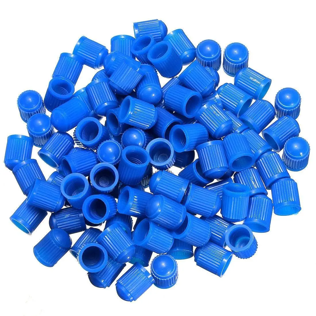 100pcs Plastic Valve Caps Tire Cap Valve Cover for Car Motorcycle bluein Valve Caps from Home