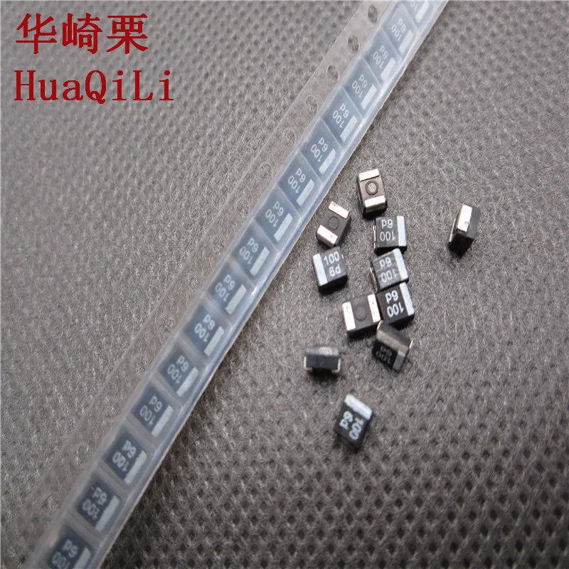 

100pcs Type B 3528 100UF 6.3V 3.5X2.8MM printing:100 6V+-20 Tantalum capacitor