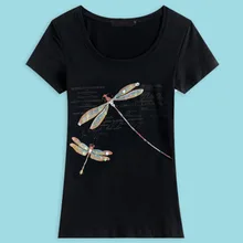 Camisetas Mujer Verano harajuku Бисер футболка Для женщин короткий рукав топы с животными в Корейском стиле, женская футболка, топ Vogue футболка Femme