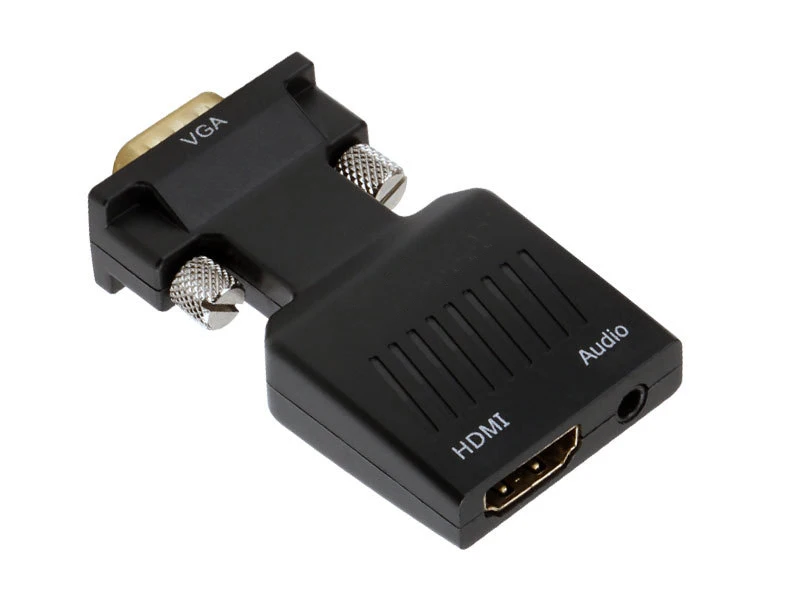 Новый преобразователь из VGA в HDMI 1080p адаптер с аудио 1080P для ПК ноутбука к HDTV