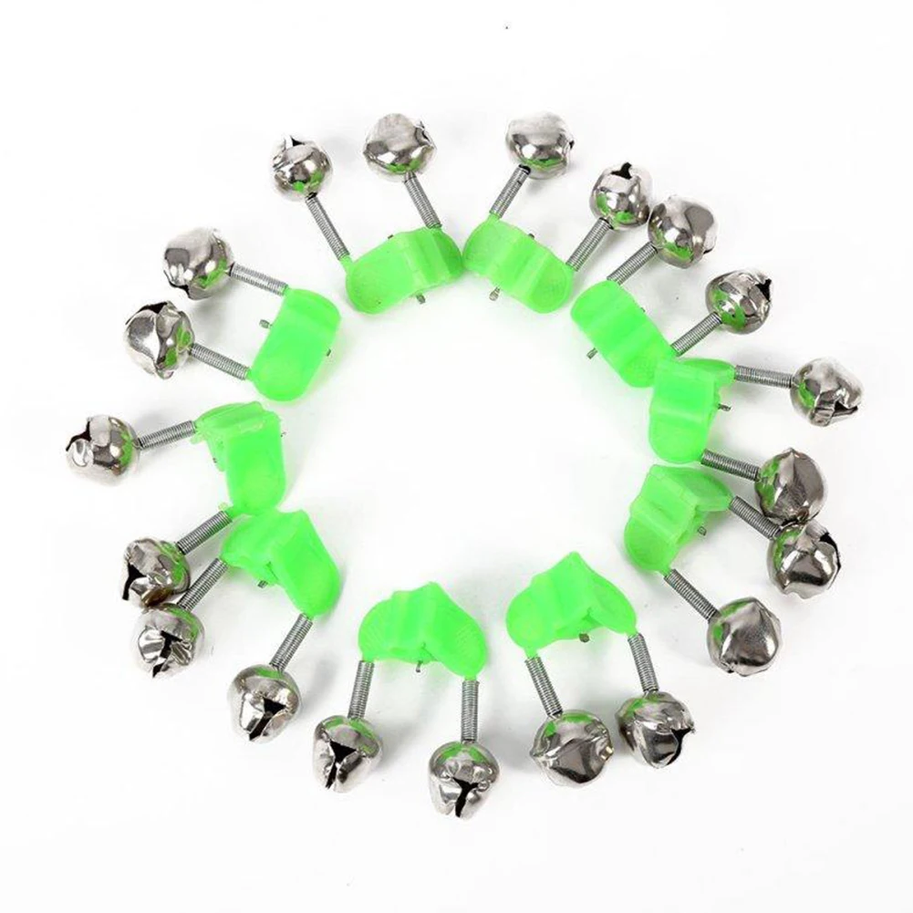 

10PCS Alarm Accessories Sea Fishing Rod Clamp Twin Bell Rings Bite Lure Tips