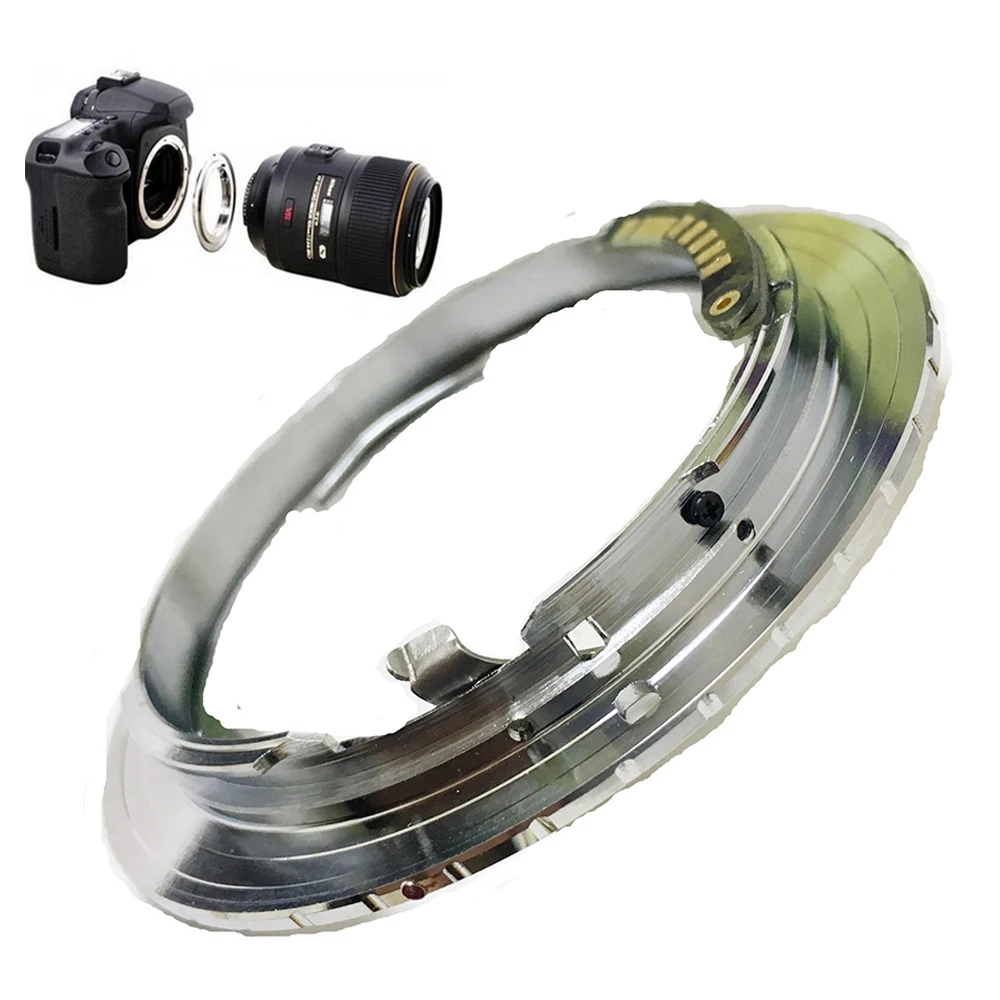 Pixco EMF AF Confirm Adapter Suit For Nikon F Mount Lens to Canon (D)SLR Camera 7D Mark II 5D Mark III 5D Mark II 5D 7D 70D 60D