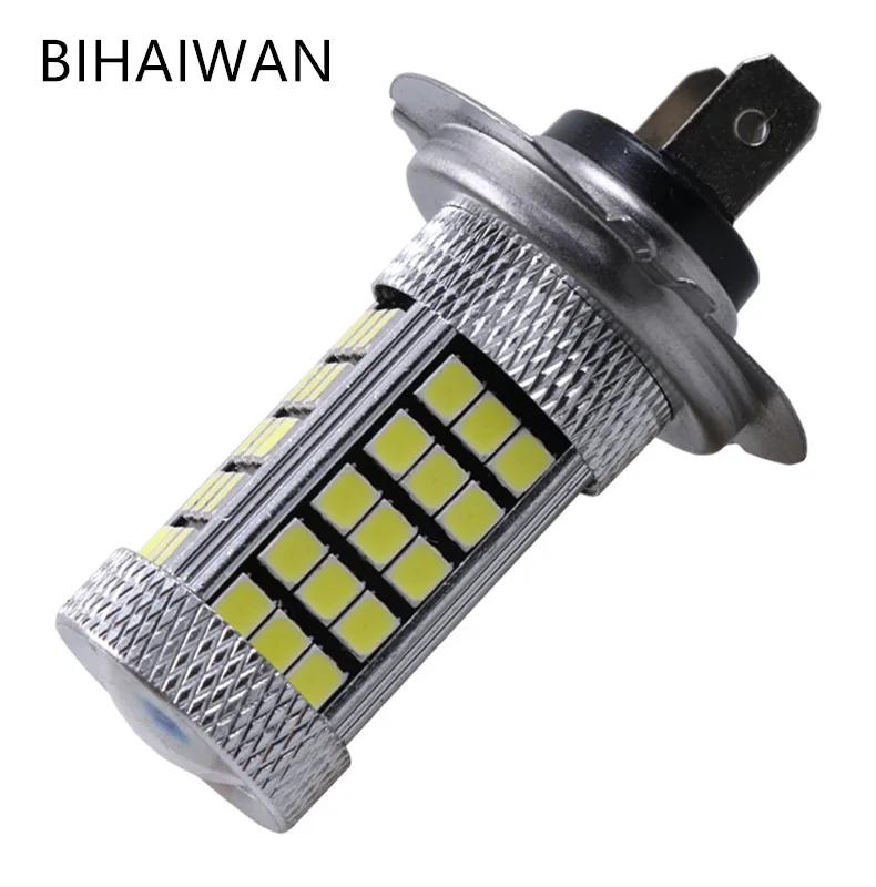 Auto Car led 10pcs H7 63smd 2835 white CANBUS Fog Lamp Headlight auto