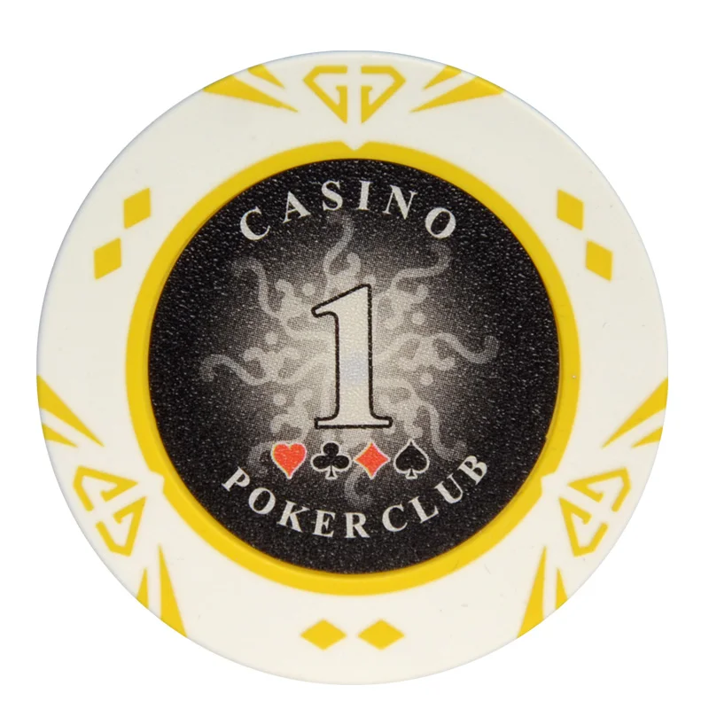 Алмазные монеты, 10 шт./лот, глина, Техасский покерный чип, наборы, казино, покерные глиняные фишки, развлекательные аксессуары, покерная карточная защита - Цвет: 1