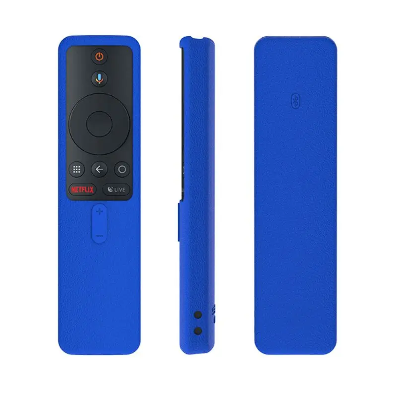 Защитный чехол Мягкий силиконовый чехол с пультом дистанционного управления Противоскользящий противоударный Сменный Чехол для Xiaomi Mi Box S - Цвет: Blue