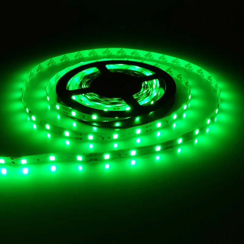 DC 5V 2835 Led Strip Waterproof USB power LED RGB Strip 60 pcs/M Suitable for Garden Living Room Decoration Multiple Color - Emitting Color: green see chart