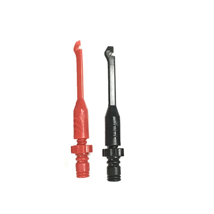 

2pcs Power probe Piercing Test Clip with 4mm Banana seat Heavy-Duty Insulation Piercing Probe Automotive Test Clips Red/Black