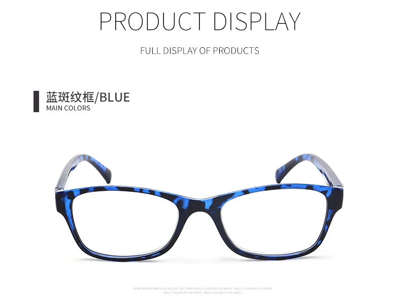 Fashionable ultra light reading glasses prescription glasses men women Diopter+4.0to+4.0Clear reading glasses KINZUO 18162