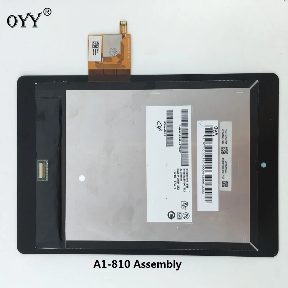 B080XAT01.1 ЖК-дисплей сенсорный экран матрица дигитайзер планшет сборка 7,9 ''для acer iconia tab A1-810 A1 810 A1-811 A1 811