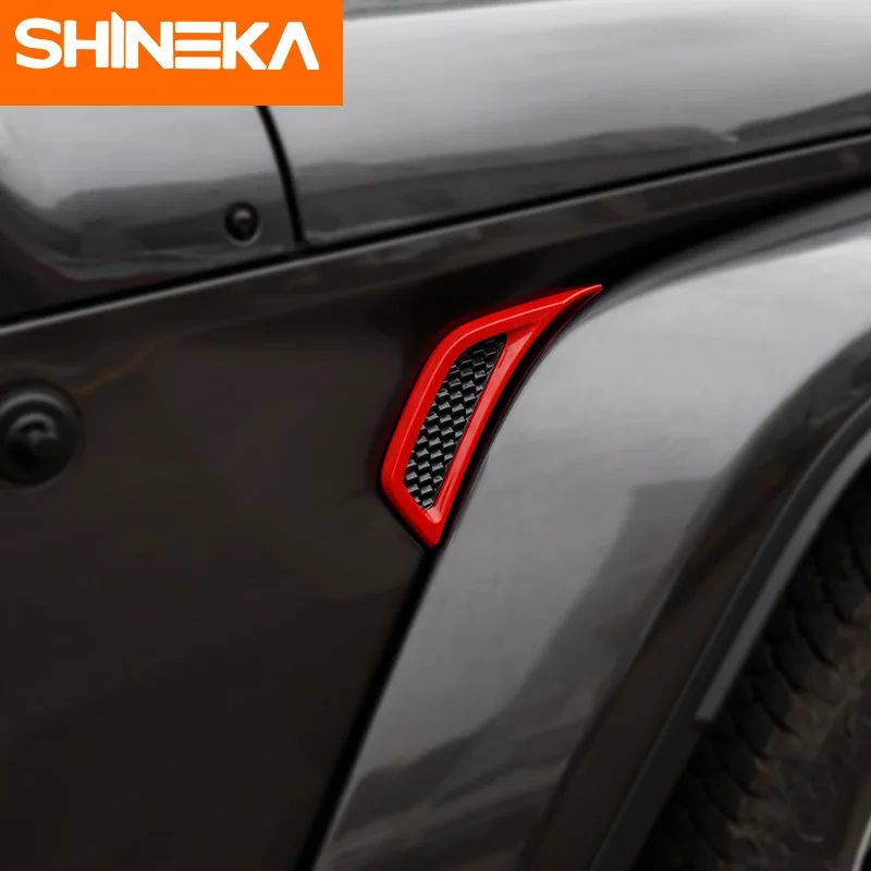 Автомобильные наклейки SHINEKA для jeep wrangler jl декоративная пластина в виде листьев