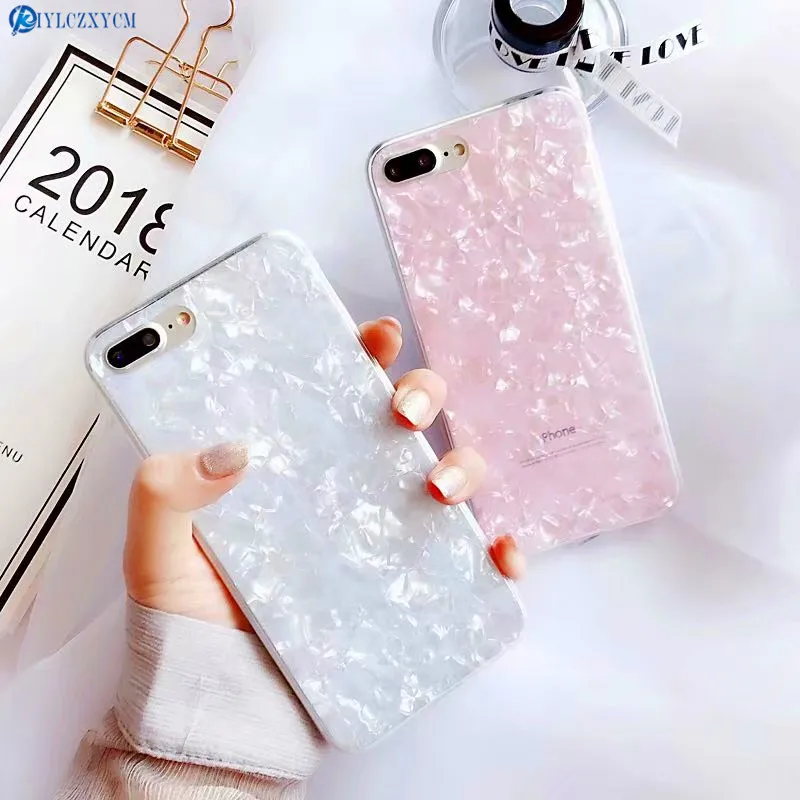 KIYLCZXYCM для iPhone X 8 Plus мечта Shell узор Чехлы 7 плюс 6 S мягкие TPU силиконовые телефон