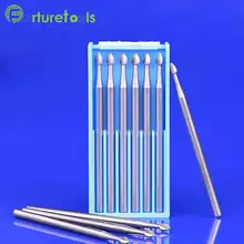 6pcs type C tungsten carving tools Router Bits dremel Rotary hand tools for jewelry head 1.0~2.3mm Shank dia 2.35mm TZ66