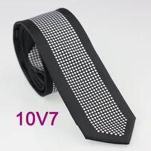 Новинка, галстук YIBEI coahella, черный, Окаймленный, узкие галстуки с серебряным узором в горошек, тонкий шейный галстук, жаккардовый тканый корбата