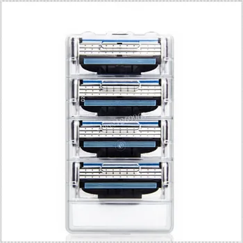 4pcs/Pack High Quality Men's Face Shaving Razor Blades Beard Shaver Blade Men Sharp Razors Blade for Gillette Mach 3