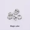 50pcs/Lot Gold Multicolor Loose Rhinestone Crystal Beads 6 8 10 12 mm Metal Rondelle Spacer Beads For Diy Jewelry Making ► Photo 2/6