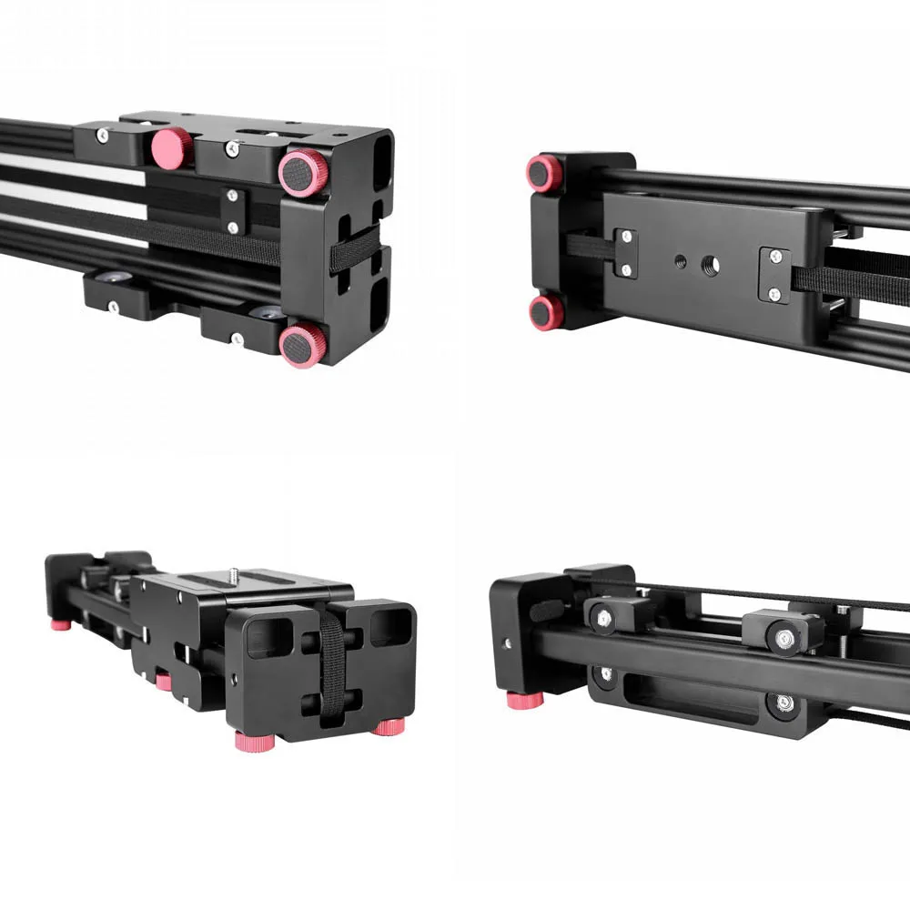 Портативный 3/" Регулируемый слайдер DSLR видеокамеры 40 см двойное расстояние для Canon Nikon sony DSLR DV камера стабилизатор Долли
