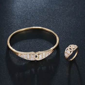 

HONGHONG Lady's Bangle & Bracelet ring bangle Sets for Women bracelets&bangles Fashion Jewelry Sets Accessory