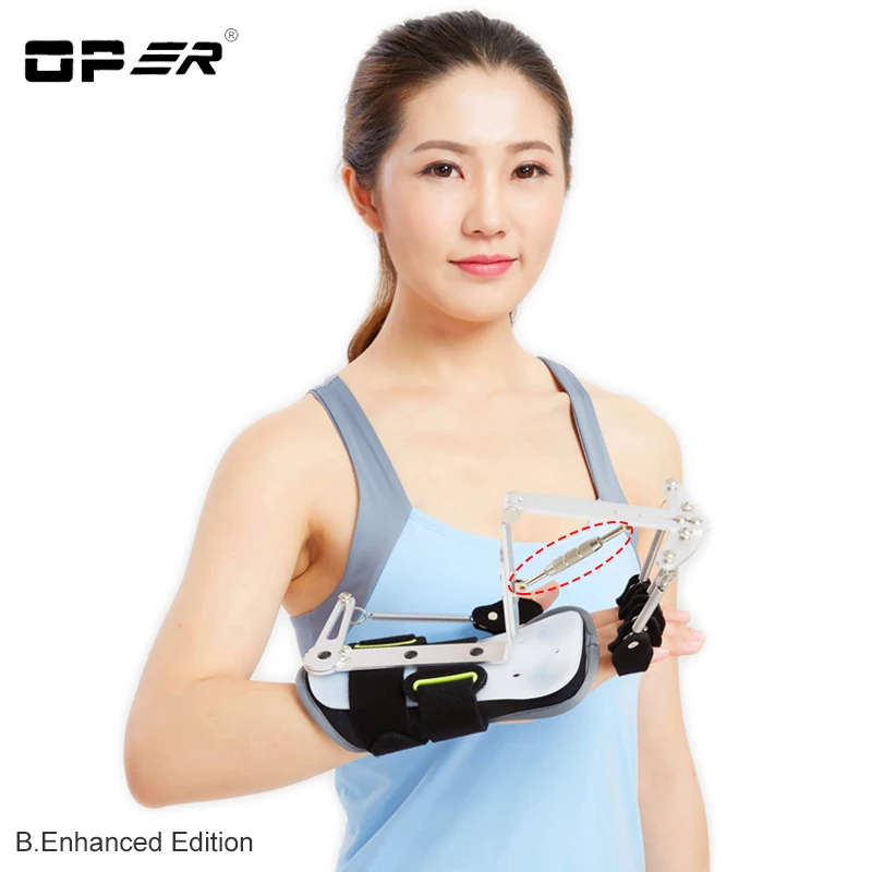 OPER Adjustable Finger Wrist Orthotics Exerciser Rehabilitation Device For Cerebral Infarction Thrombosis Stroke hemiplegia WH62 2