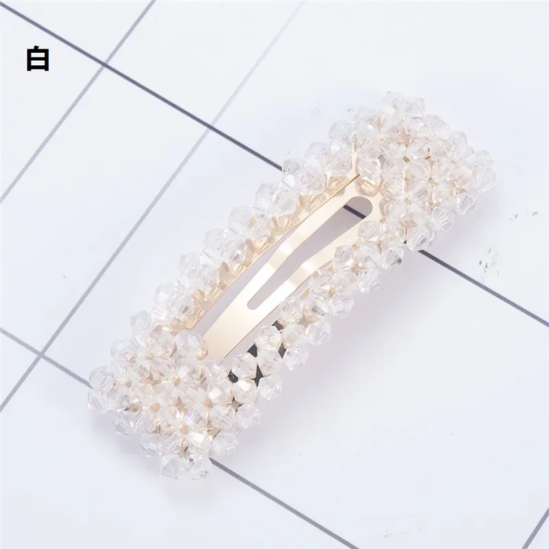 New Rhinestone Hair Pins Hair Clip Hair Comb Bobby Pin Barrette Hairpin Headdress Women Crystal Wedding Party Hair Jewelry Gift - Окраска металла: CD057