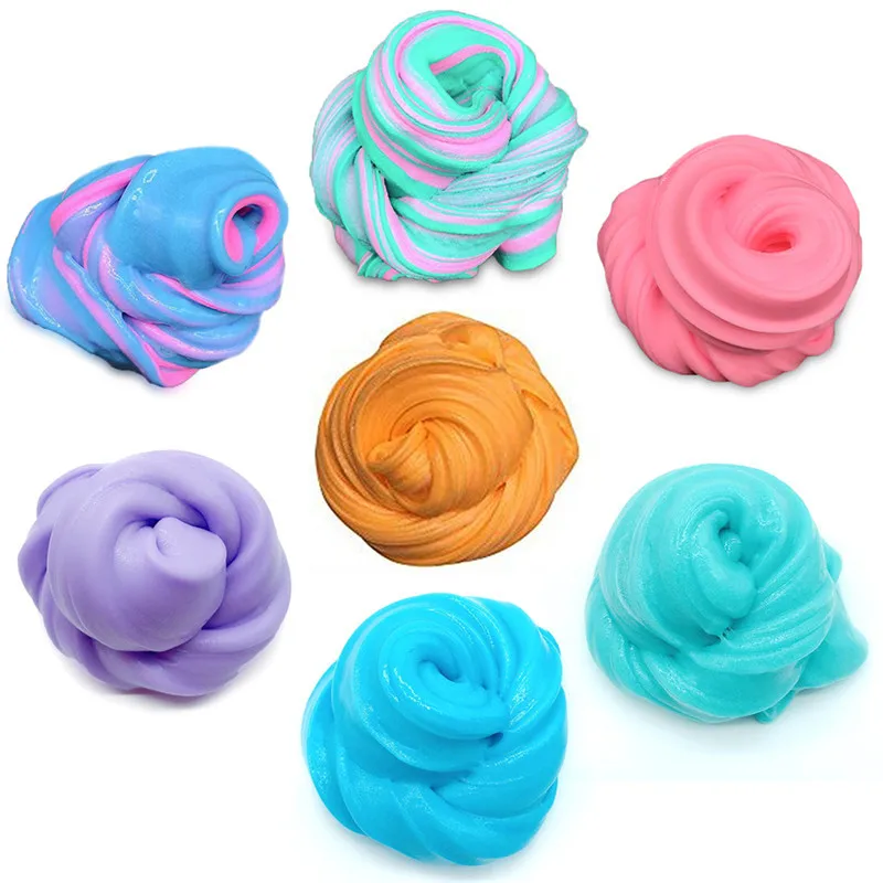 

DIY Fluffy Slime Box Supplies Soft Clay Floam Scented Stress Relief Cotton Release Clay Plasticine Toys for children Wholesale
