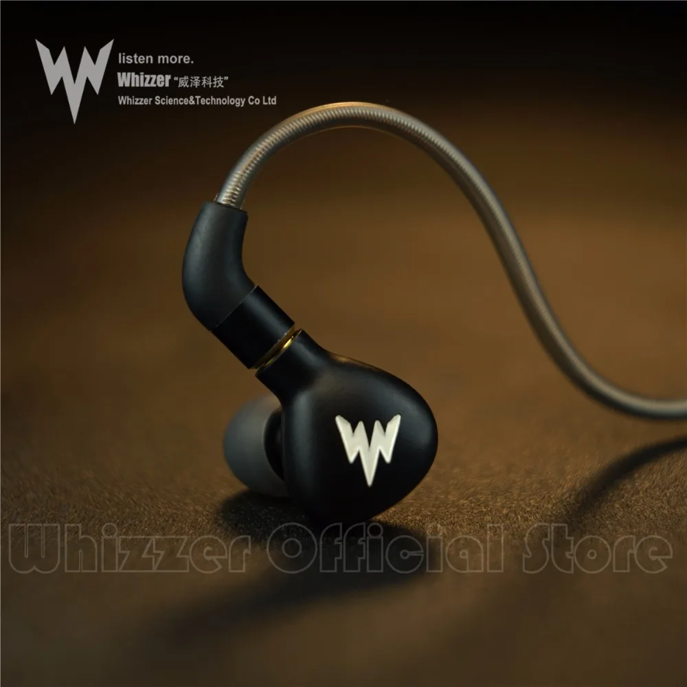 Whizzer A15 профессиональные наушники HiFi басовый, динамический Hi-res наушники спортивные басы разъем для наушников 3,5 мм Металлические Наушники с микрофоном