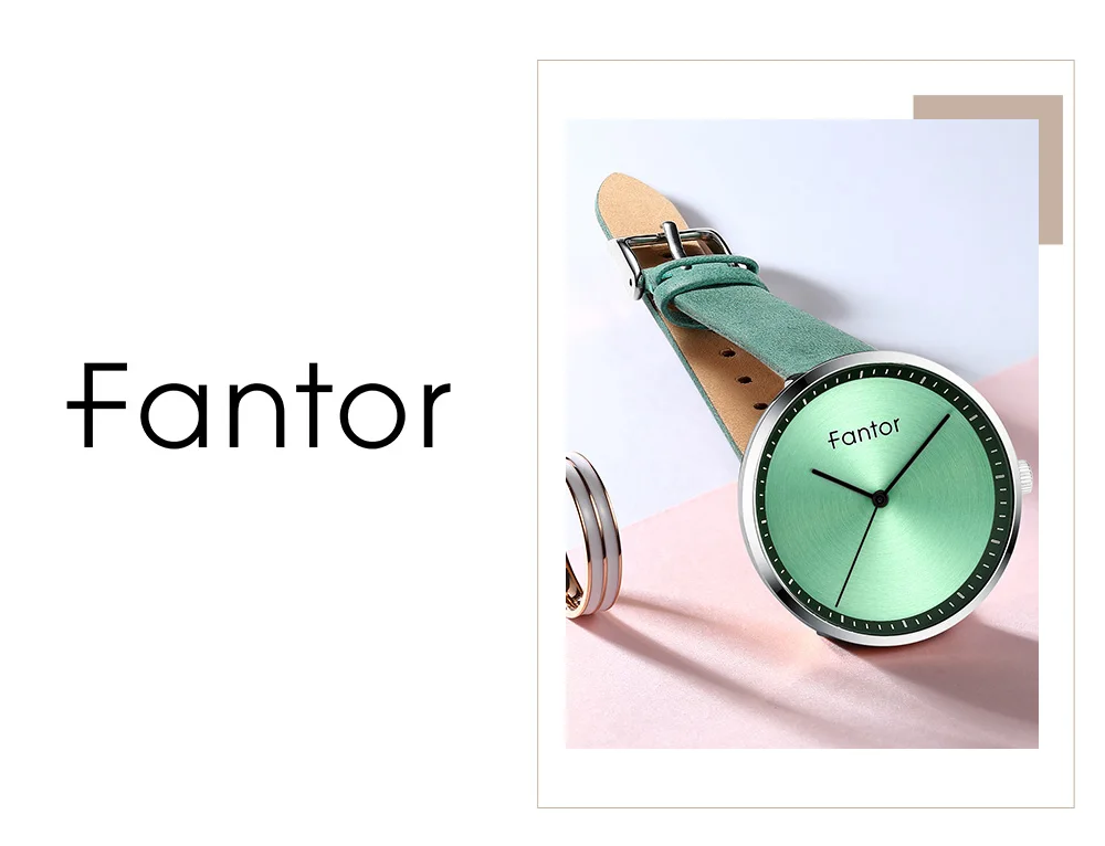 Fantor женские роскошные часы для женщин Лидирующий бренд кожаный ремешок женские элегантные кварцевые наручные часы повседневные модные женские часы