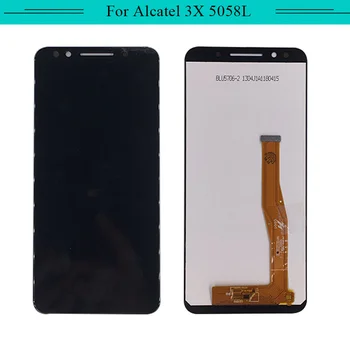 

Tested 3PCS Complet LCD For Alcatel 3X 5058A 5058I 5058J LCD Display with touch Screen Assembly digitizer withfree shipping