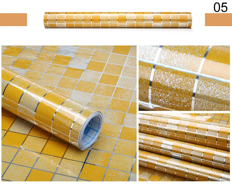 

3D Self-adhesive Foil Stickers Waterproof Anti-oil Wall Paper Kitchen Accessories
