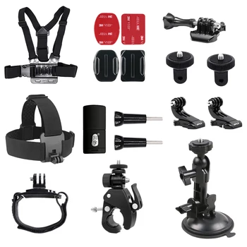 

Viper Suction Cup Handlebar Chest Strap Helmet Mount Accessories Bundle for Insta360 ONE X Action Camera