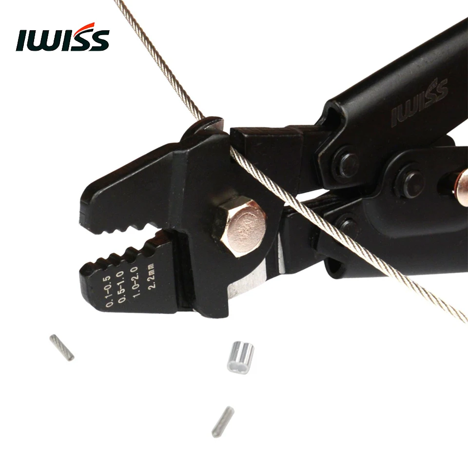 IWISS Wire Rope Crimping Tool Safety Lock Crimp Range from 0.1mm to 2