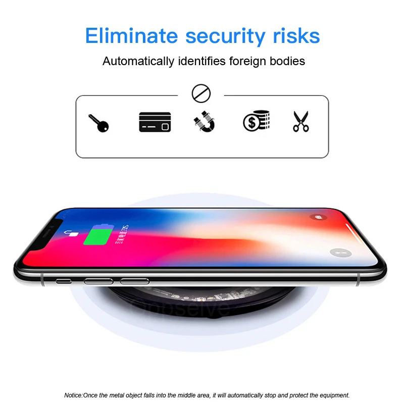 Oppselve 10 Вт Qi Беспроводное зарядное устройство для iPhone XS 8 X стекло быстрая Беспроводная зарядная панель для samsung Galaxy S9 S8 Plus Note 9