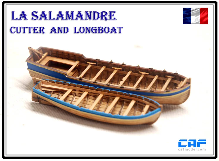 La Salamandre Cutter Full Rib life boat Scale 1/48 5"  Wooden ship model kit